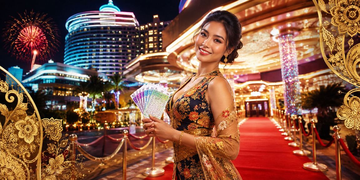 Suasana loteri dan hiburan di Genting Highlands dengan corak batik tempatan