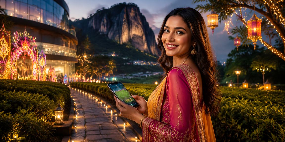 Pengguna acv40 mengakses platform pertaruhan kriket melalui telefon pintar di Ipoh