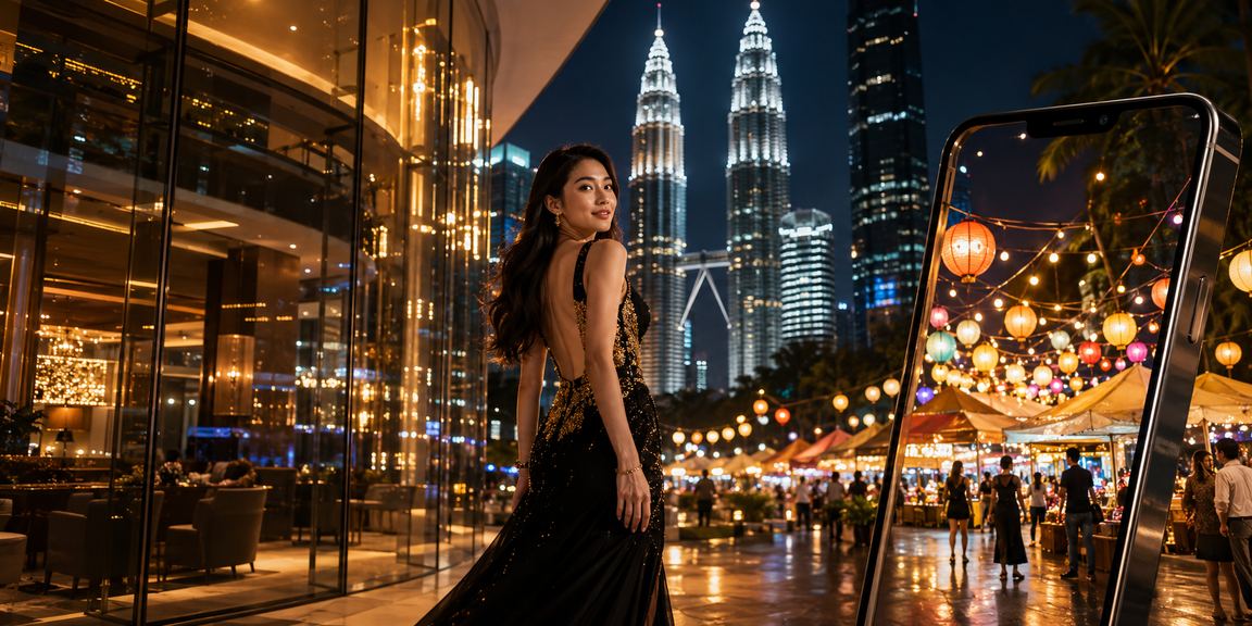 Pengguna acv40 mengakses platform mudah alih dengan selamat di Kuala Lumpur gaya Melayu